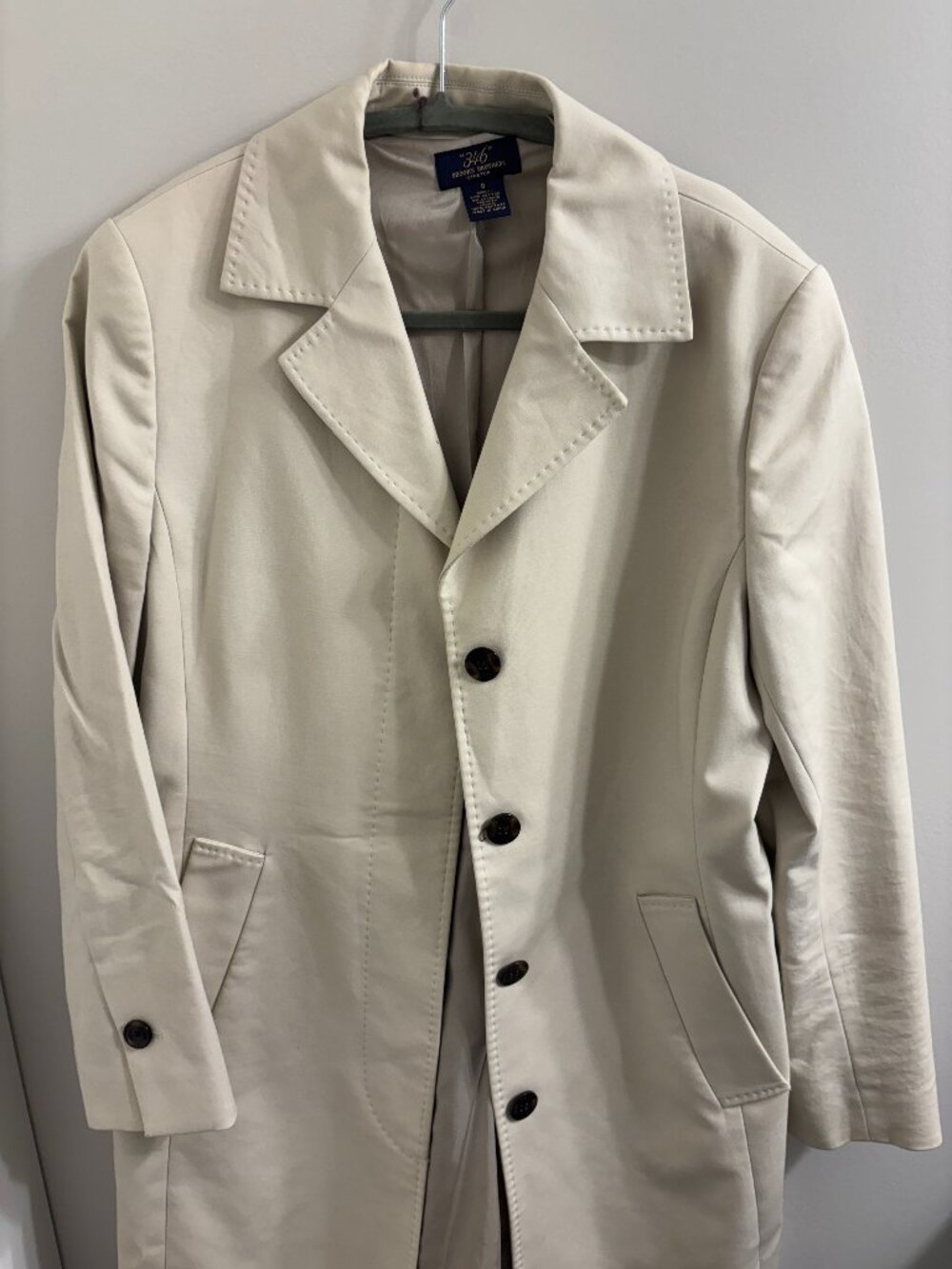 Brooks Brothers tan trench coat - Sz 8. Like new!